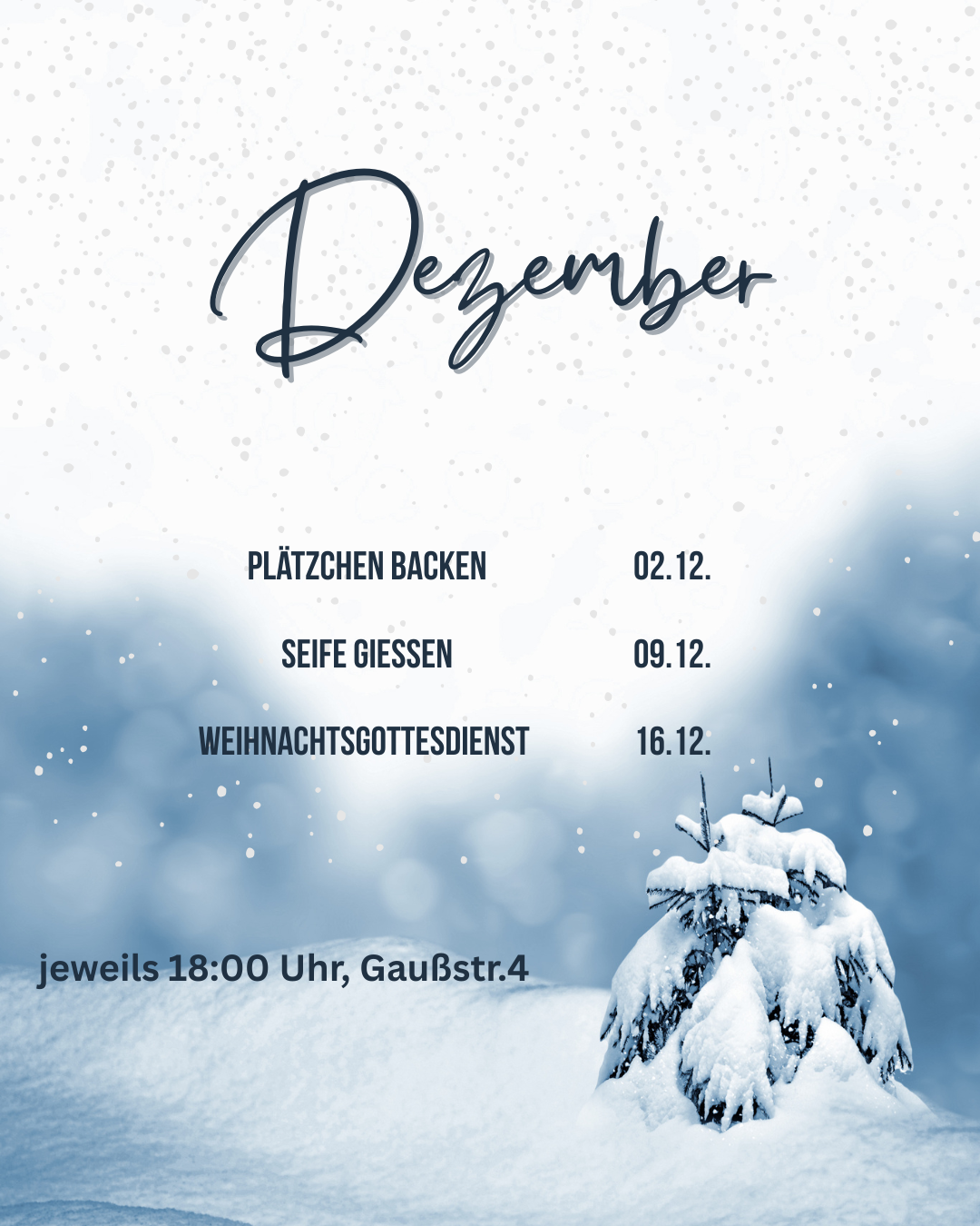 Dezember Übersicht